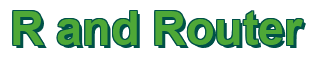 Rendering "R and Router" using Arial Bold