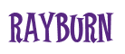Rendering "RAYBURN" using Cooper Latin