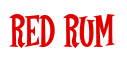 Rendering "RED RUM" using Cooper Latin