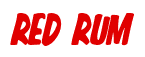Rendering "RED RUM" using Big Nib