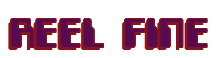 Rendering "REEL FINE" using Computer Font