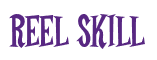 Rendering "REEL SKILL" using Cooper Latin