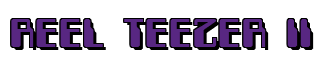 Rendering "REEL TEEZER II" using Computer Font
