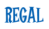 Rendering "REGAL" using Cooper Latin