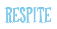 Rendering "RESPITE" using Cooper Latin