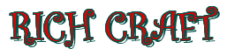 Rendering "RICH CRAFT" using Curlz