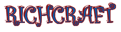 Rendering "RICHCRAFT" using Curlz