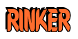 Rendering "RINKER" using Callimarker
