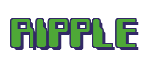 Rendering "RIPPLE" using Computer Font
