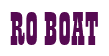 Rendering "RO BOAT" using Bill Board