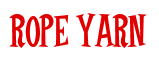 Rendering "ROPE YARN" using Cooper Latin