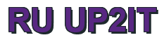 Rendering "RU UP2IT" using Arial Bold