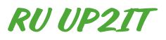 Rendering "RU UP2IT" using Casual Script