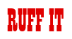 Rendering "RUFF IT" using Bill Board