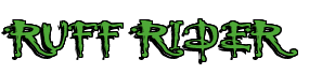 Rendering "RUFF RIDER" using Buffied