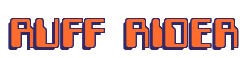 Rendering "RUFF RIDER" using Computer Font