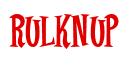 Rendering "RULKNUP" using Cooper Latin