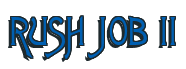 Rendering "RUSH JOB II" using Agatha