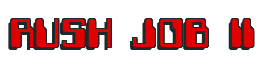 Rendering "RUSH JOB II" using Computer Font
