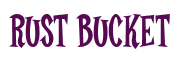 Rendering "RUST BUCKET" using Cooper Latin