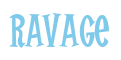 Rendering "RaVaGe" using Cooper Latin