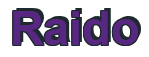 Rendering "Raido" using Arial Bold