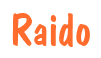 Rendering "Raido" using Dom Casual