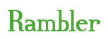 Rendering "Rambler" using Credit River
