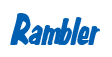 Rendering "Rambler" using Big Nib