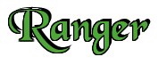 Rendering "Ranger" using Black Chancery