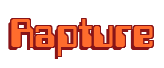 Rendering "Rapture" using Computer Font