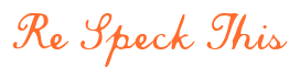 Rendering "Re Speck This" using Commercial Script