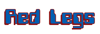 Rendering "Red Legs" using Computer Font