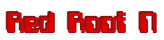 Rendering "Red Roof N" using Computer Font