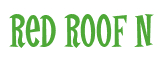 Rendering "Red Roof N" using Cooper Latin
