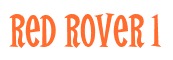 Rendering "Red Rover 1" using Cooper Latin