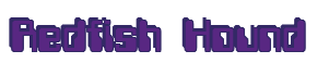 Rendering "Redfish Hound" using Computer Font