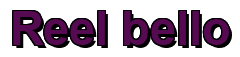 Rendering "Reel bello" using Arial Bold