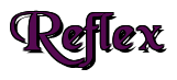 Rendering "Reflex" using Black Chancery