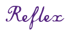 Rendering "Reflex" using Commercial Script