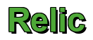 Rendering "Relic" using Arial Bold