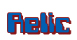 Rendering "Relic" using Computer Font