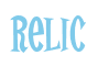 Rendering "Relic" using Cooper Latin