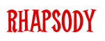 Rendering "Rhapsody" using Cooper Latin