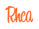 Rendering "Rhea" using Bean Sprout