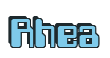 Rendering "Rhea" using Computer Font