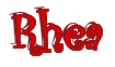 Rendering "Rhea" using Curlz