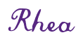 Rendering "Rhea" using Commercial Script