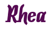 Rendering "Rhea" using Color Bar