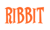 Rendering "Ribbit" using Cooper Latin